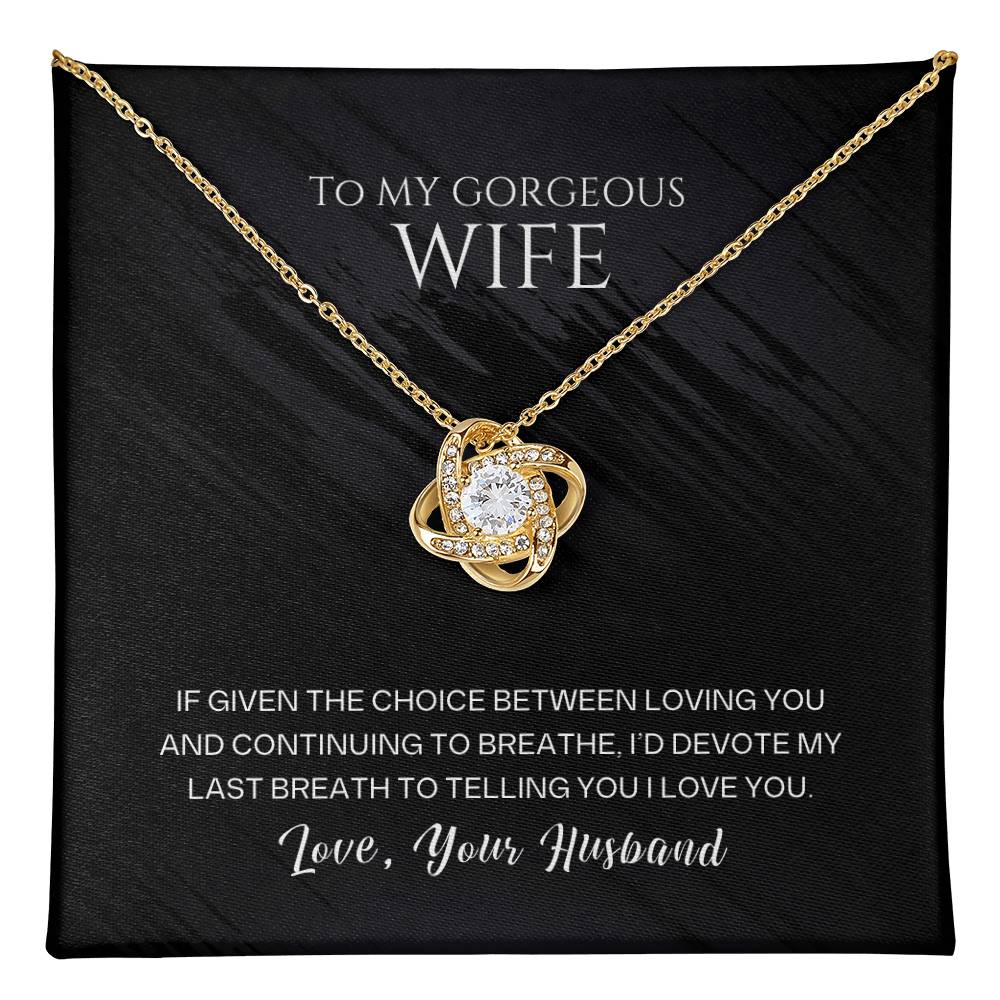 To My Gorgeous Wife, I'd Devote My Last Breath To Telling You I Love You