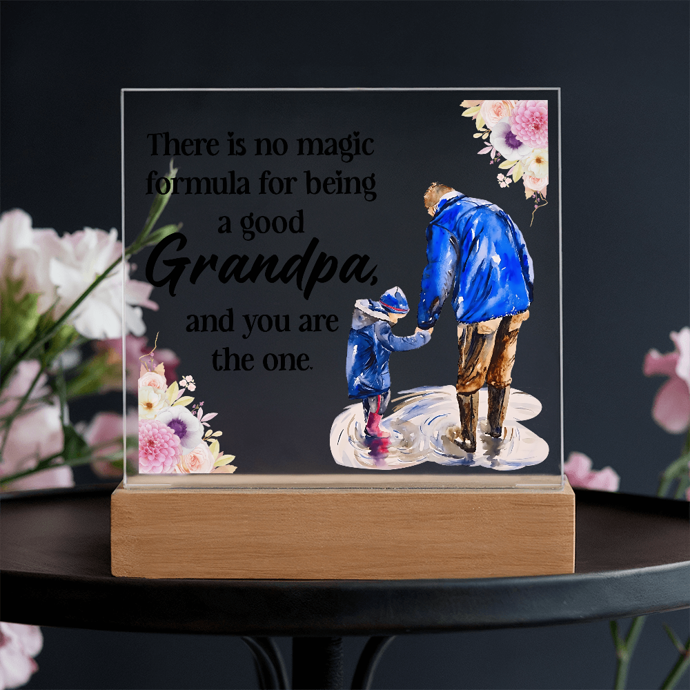 Acrylic Square Design - Grandpa